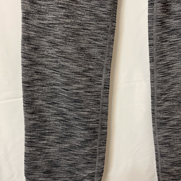 Space Dye Gray Athletic Yoga Pants with Black Trim - Picture 3 of 10